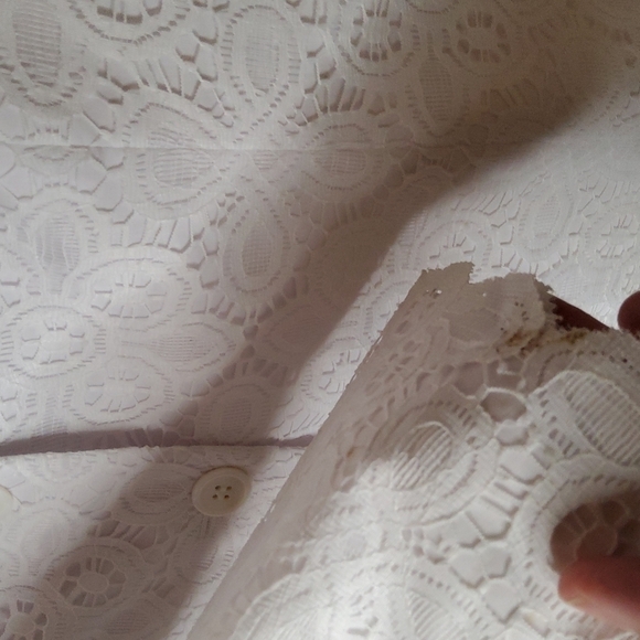 VINTAGE Kasper petite suit white lace size 10P - Picture 4 of 10